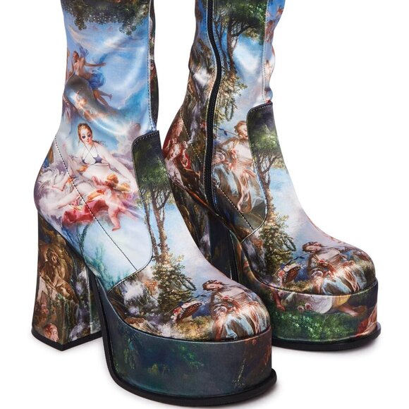 THE " DEVINE HIDDEN CODES "  ' Thigh High Boots ( BRAND NEW !!! ) - Picture 1 of 3